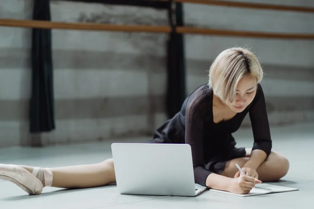 equilibrio tra lavoro e vita privata raggiunto esercitandosi mentre si lavora